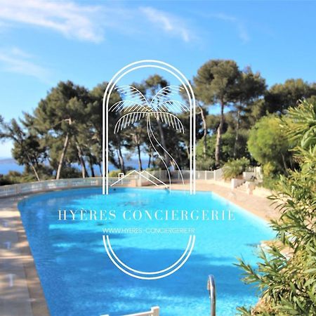 T3 Standing-Splendide Vue Mer - Piscine Parking By Hc Lejlighed Hyères Eksteriør billede
