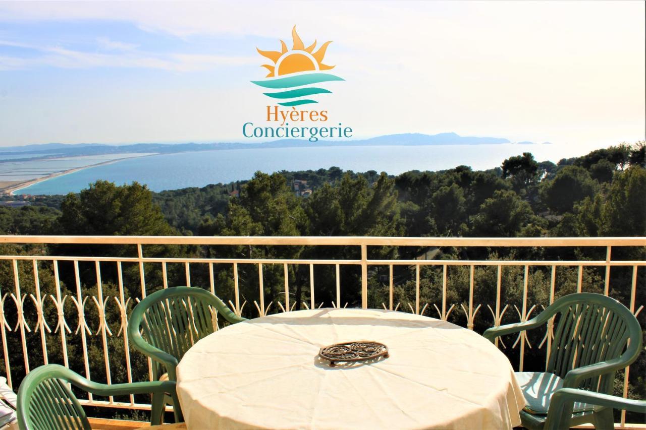 T3 Standing-Splendide Vue Mer - Piscine Parking By Hc Lejlighed Hyères Eksteriør billede